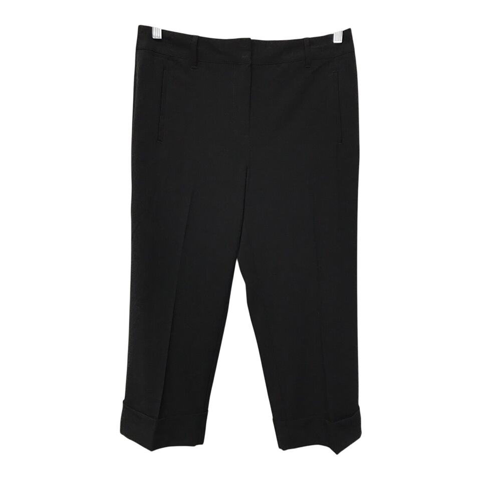Chicos Pants Womens Small Crop Black